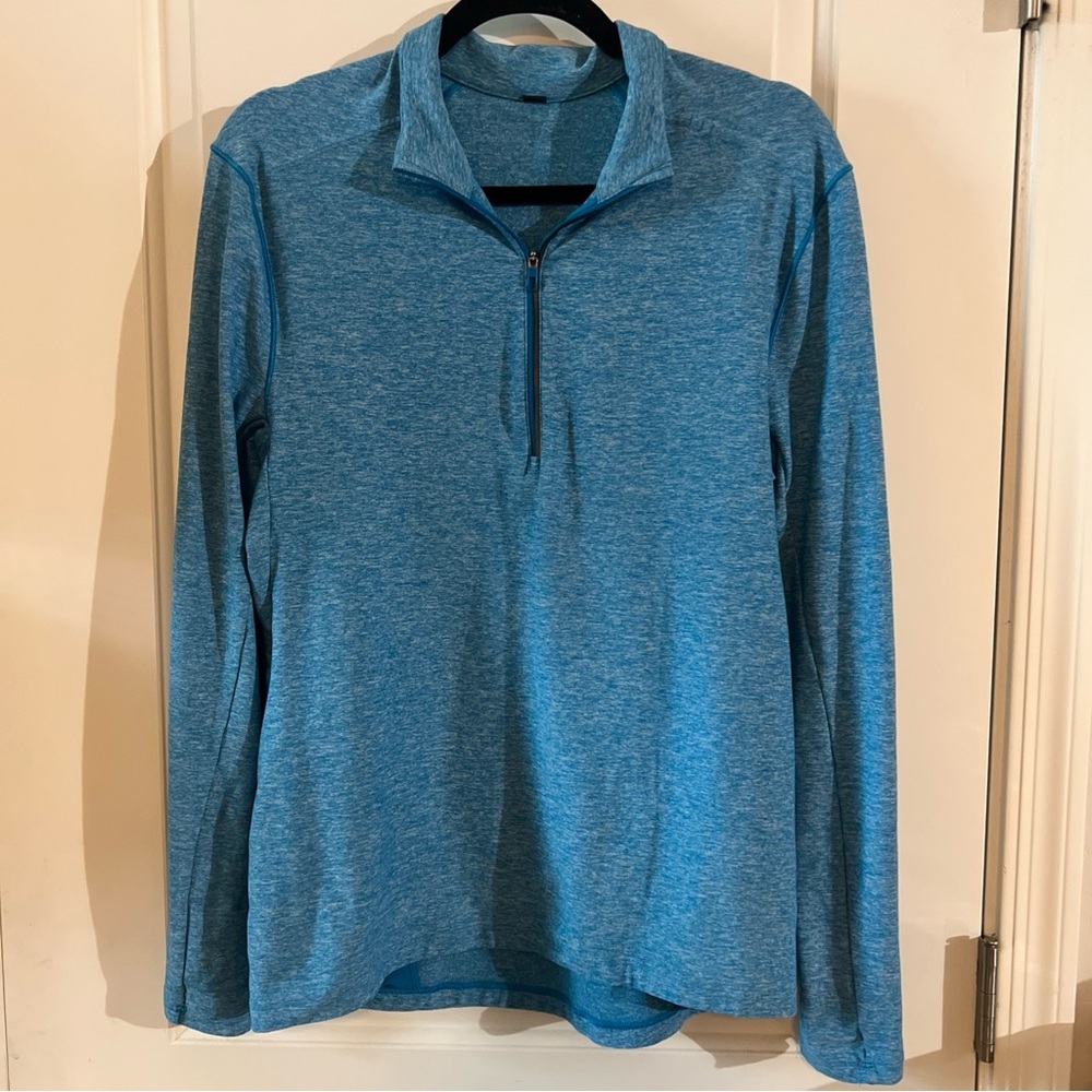 Mens Lululemon Surge Warm 1/2 Zip long sleeve with zipper pocket